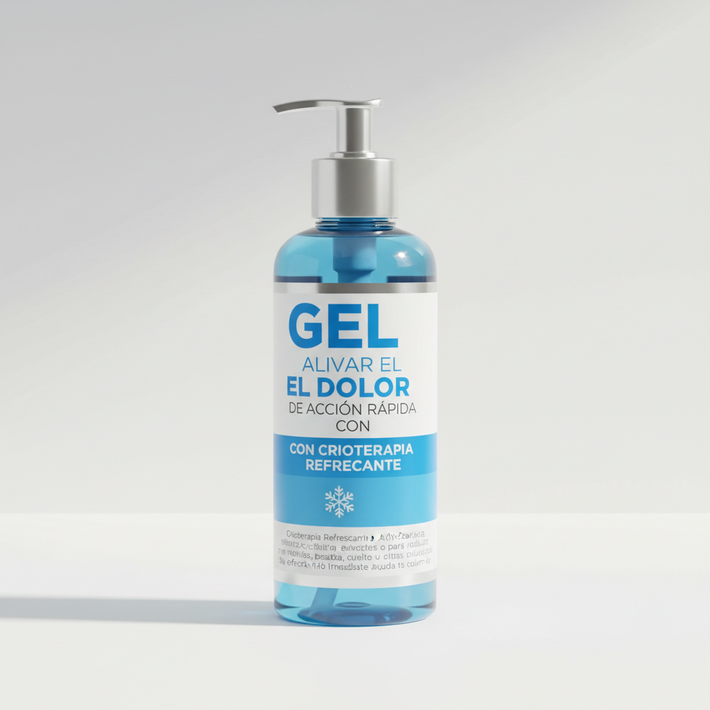 Gel para aliviar el dolor de acción rápida con crioterapia refrescante