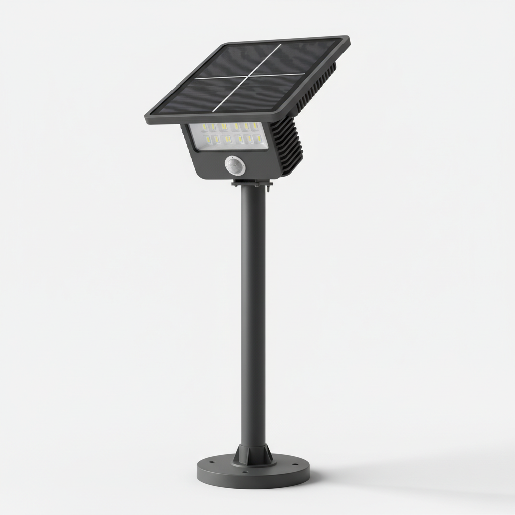Farola solar con sensor de movimiento